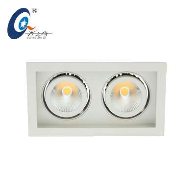 Clothing Shop 20W Rectangular Double Beam Moving Head Dimmable Led Downlight Flexible