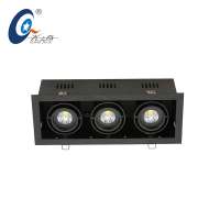 Wholesale Best Price Multi Head Clothing 3X12W Recessed Cob Led Grille Light